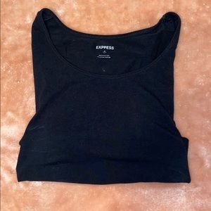 Express black crop top